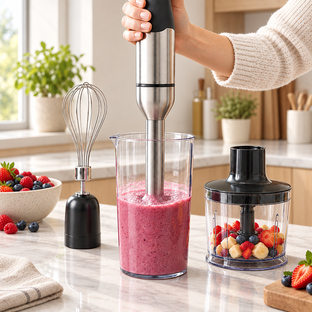 ROUNY Stabmixer – Anwendung mit Smoothie